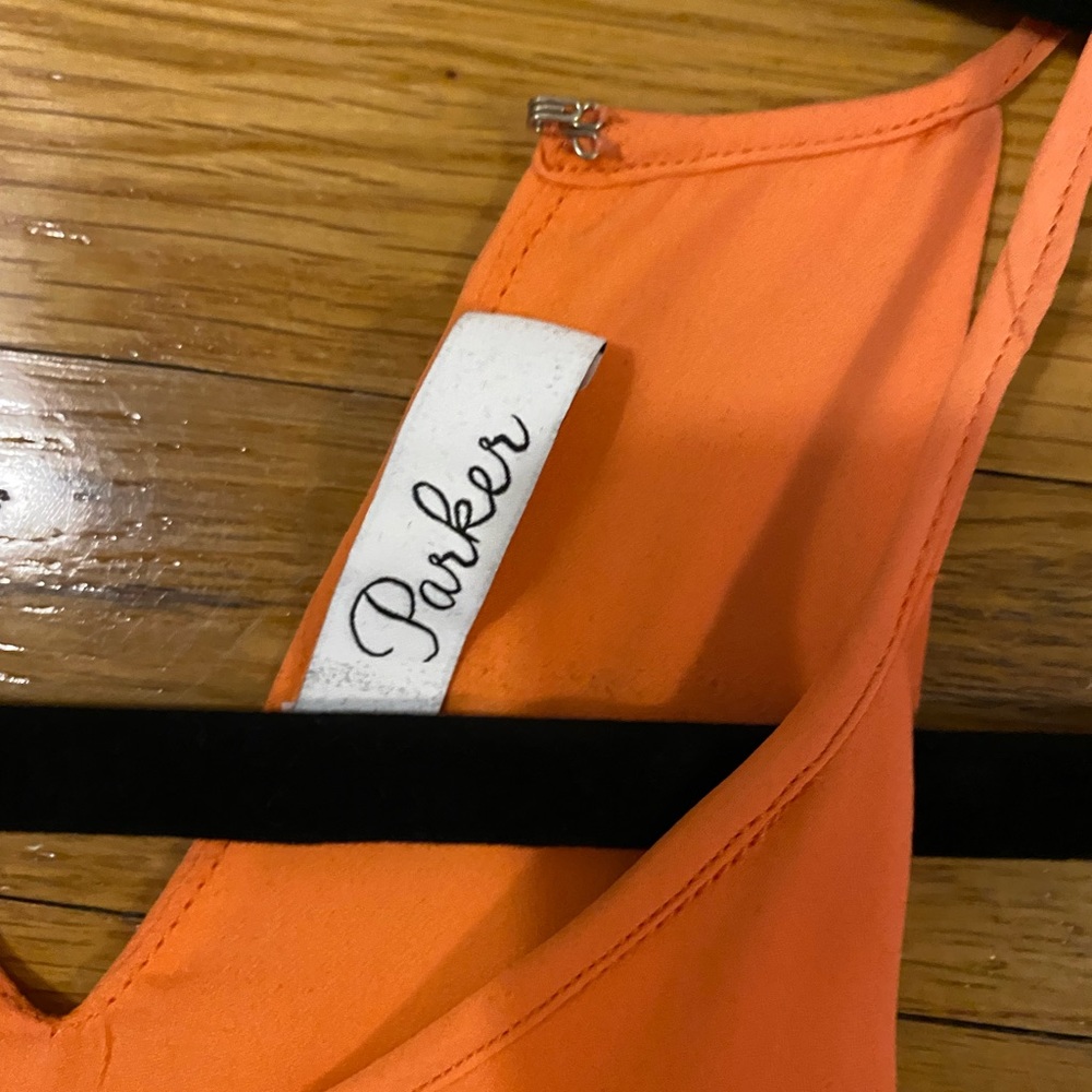 Parker Orange Silk Top - Picture 3 of 3